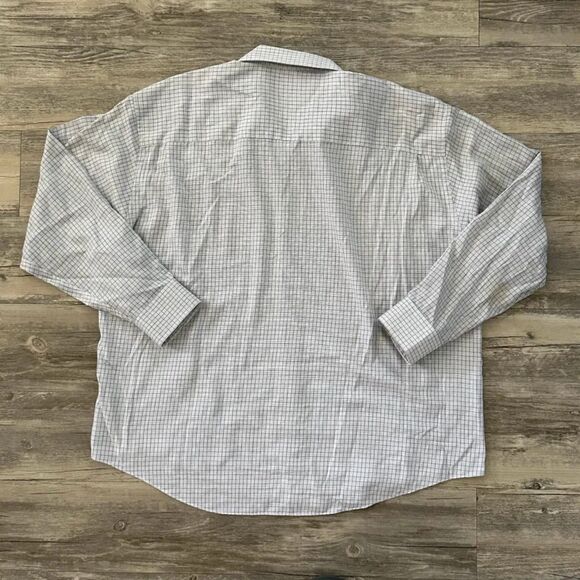 Yves Saint Laurent YSL Checkered Button Down Shirt Size 17.5 XL - Picture 3 of 5